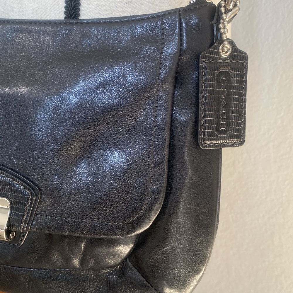 COACH Kristin Hobo Crossbody
Shoulder Bag Black Leather. - Picture 3 of 9